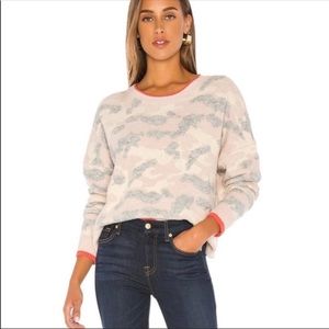 Central Park West Pink Camo Sweater
